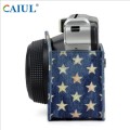 Star Denim Fabric Camera Bag