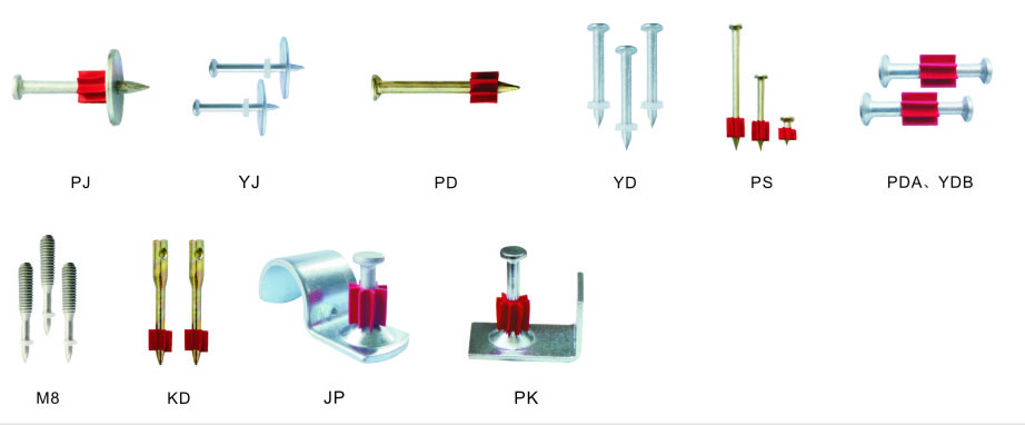 Drive Pins for NS303 Semi-Automatic Powder Actuated Fastening Tool