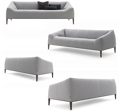 Linen Sectional Sofa Set