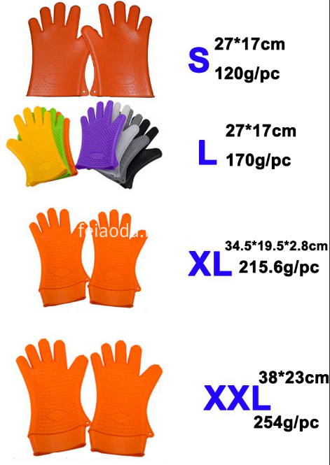 4 size gloves