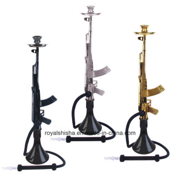 Tubos de fumar de vidro Atacado Ak47 Gun Hookah