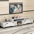 Simple modern retractable solid wood bedroom TV cabinet