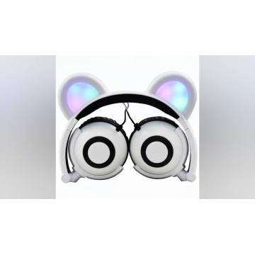 Auriculares promocionales del oído del oso de la novedad original de la fábrica LED