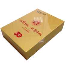 Luxurious Golden Bank Wooden Anniversary Medal Box