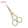 Gourd shape gold-plating stainless steel manicure scissors