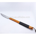 Non-slip Wooden Handle BBQ Accessories BBQ Grill Knife