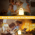 Bedside Silicone Cute Duck Night Light