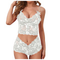 Ensemble de lingerie en dentelle florale sexy pure