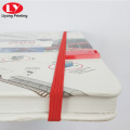 School children notebook with CMYK elastic belt
