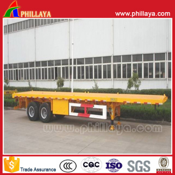 40FT Container Semi Flatbed Trailer, High Bed Truck Trailer