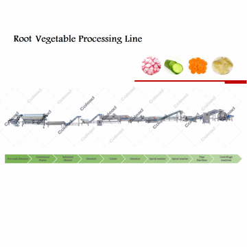 Linha de processamento de cenoura pré-IQF