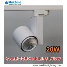 20W CREE COB LED luz de pista con controlador Philips