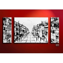 Wholesale Handmade Canvas Painting Abstract Oil Painting (XD3-003)