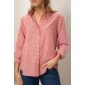 Camisa casual feminina rosa