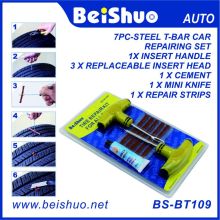 8PCS Motorcycle/Car Tubeless Tyre Puncture Repair Kit Tool Tire Plug Auto 5 Strip