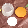 frosted glass cosmetic container round cream jar 30ml