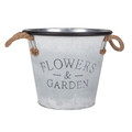 Vintage Galvanized Iron Flower Garden Decorative Planter