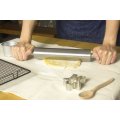 Non-Stick & Zero Maintenance - French Metal Stainless Steel Construction Rolling Pin (Non Marble Pins)