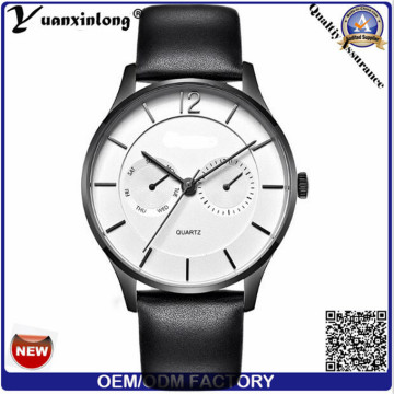 Mode à la mode en acier inoxydable Montre Manche Montre Quartz Montre Homme Montre Cuir Quartz Homme Montre