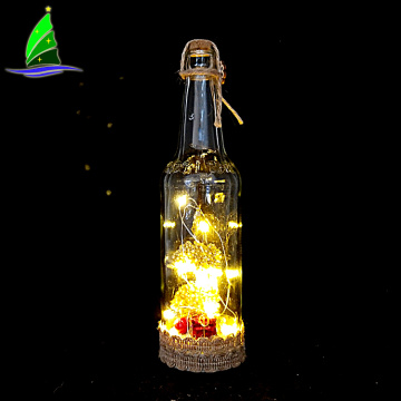 Angel Wine Bottle Decor With Twinkle Fairy Lights