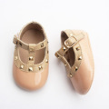 Baby Dress Pu Leather Rivet T-bar Shoes