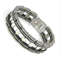 316l Stainless Steel Men's Biker Bracelet