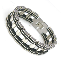 316l Stainless Steel Men's Biker Bracelet