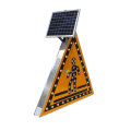 vehicle control solar led triangle traffic sign flashing