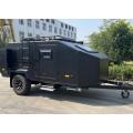 Off road camper trailers with heating system