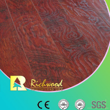 Household HDF AC4 Embossed Elm V-Grooved Waxed Edged Laminate Flooring