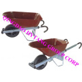 100l Iron Tray,handle Extension Type Wheelbarrow Wbzd08