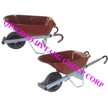 100l Iron Tray,handle Extension Type Wheelbarrow Wbzd08