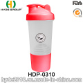 500ml PP BPA freiem Kunststoff Protein Shake Flasche, Kunststoff Shaker (HDP-0310)