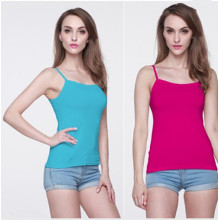 Sommer Mode Frauen in mehreren Farben Singlet Tops (MU6634)