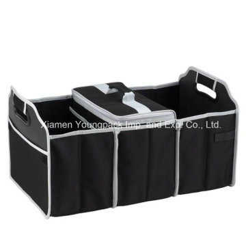 Custom Black 3-Section Foldable Trunk Organizer and Cooler Set