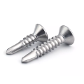 White Blue Zinc Plated Steel Countersunk Head Phillips