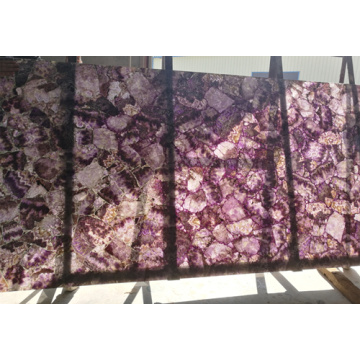 losas de amatista de piedra de cristal púrpura