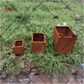 Outdoor garden Corten Steel Planter corten steel