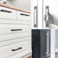 Puxadores brancos modernos para armários de cozinha de 7-9 / 16 &quot;(192 mm)