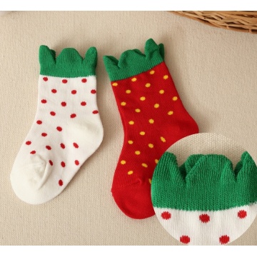 Kids Strawberry Cotton Socks