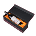 Coffret cadeau papier champagne vin en carton noir mat