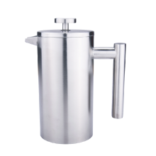 French Press Kaffeemaschine aus Edelstahl 1L