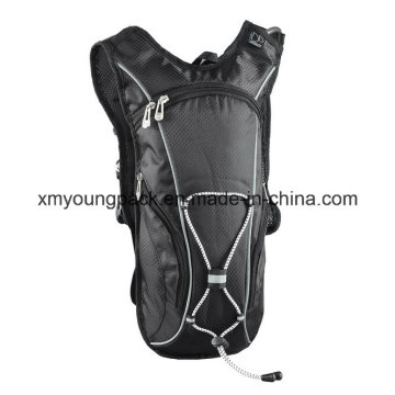 Schwarze leichte Nylon-Hydratation Rucksack Hydratationstasche