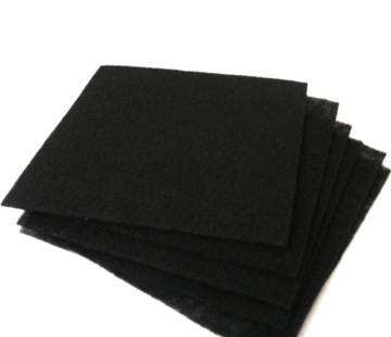 Black packing nonwoven fabric