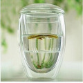 Copas de té de vidrio de oficina / tazas con infusión para regalos de promoción