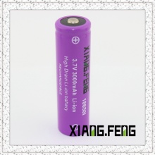 3.7V Xiangfeng 18650 3000mAh Icr Rechargeable Lithium Battery Li Battery Nipple Buttom Top