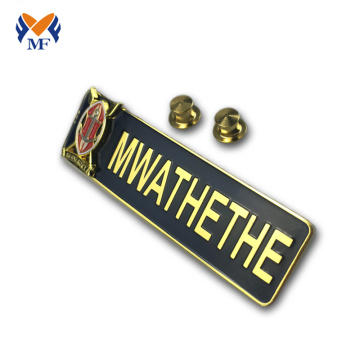 3D Embossed Custom Metal Logo Name Badge