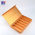 Book shape gold  paper cosmetic packaging box