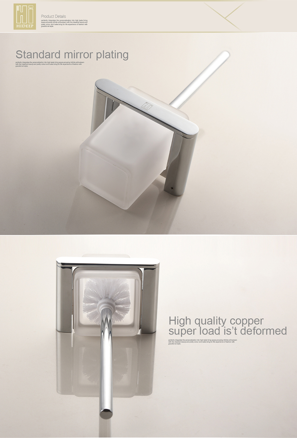 Chrome Toilet Brush Holder