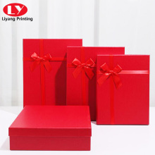 Handgemachte benutzerdefinierte rote Verpackungsboxen Brautjungfer Geschenkbox